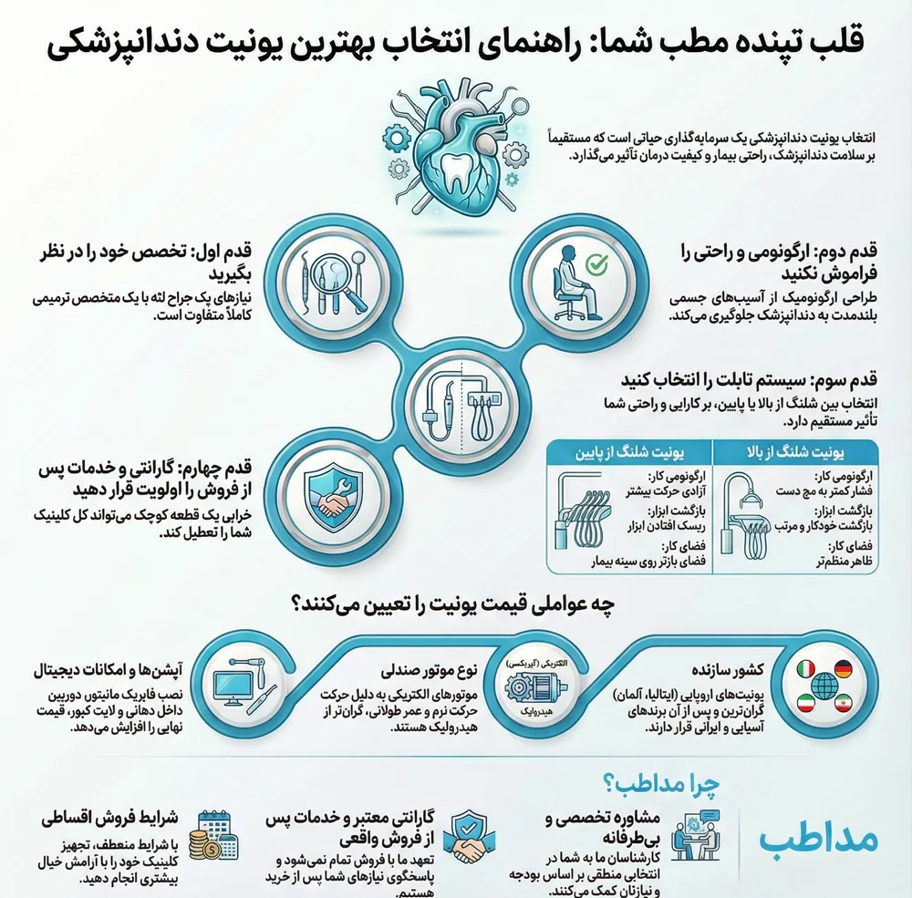 اینفوگرافیک خرید یونیت دندانپزشکی