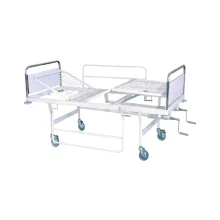 تخت بیمارستانی سه شکن مکانیکی رویه توری