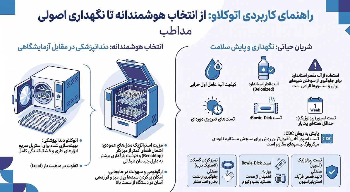 اینفوگرافیک راهنمای انتخاب اتوکلاو 