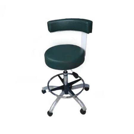 تابوره جک دار و چرخ دار مدل کفی گرد کد ۱۰۱ (پایه استیل)